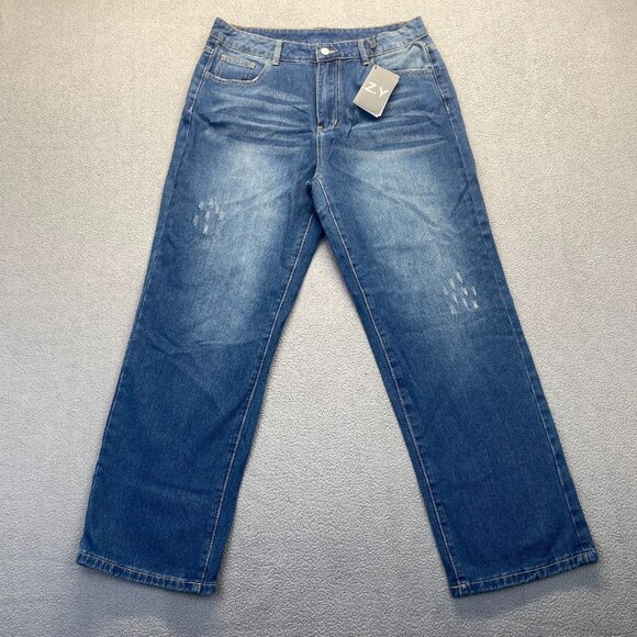 C.O.Z.Y Blue Jeans Mens Size Large,Demin New - Picture 1 of 16